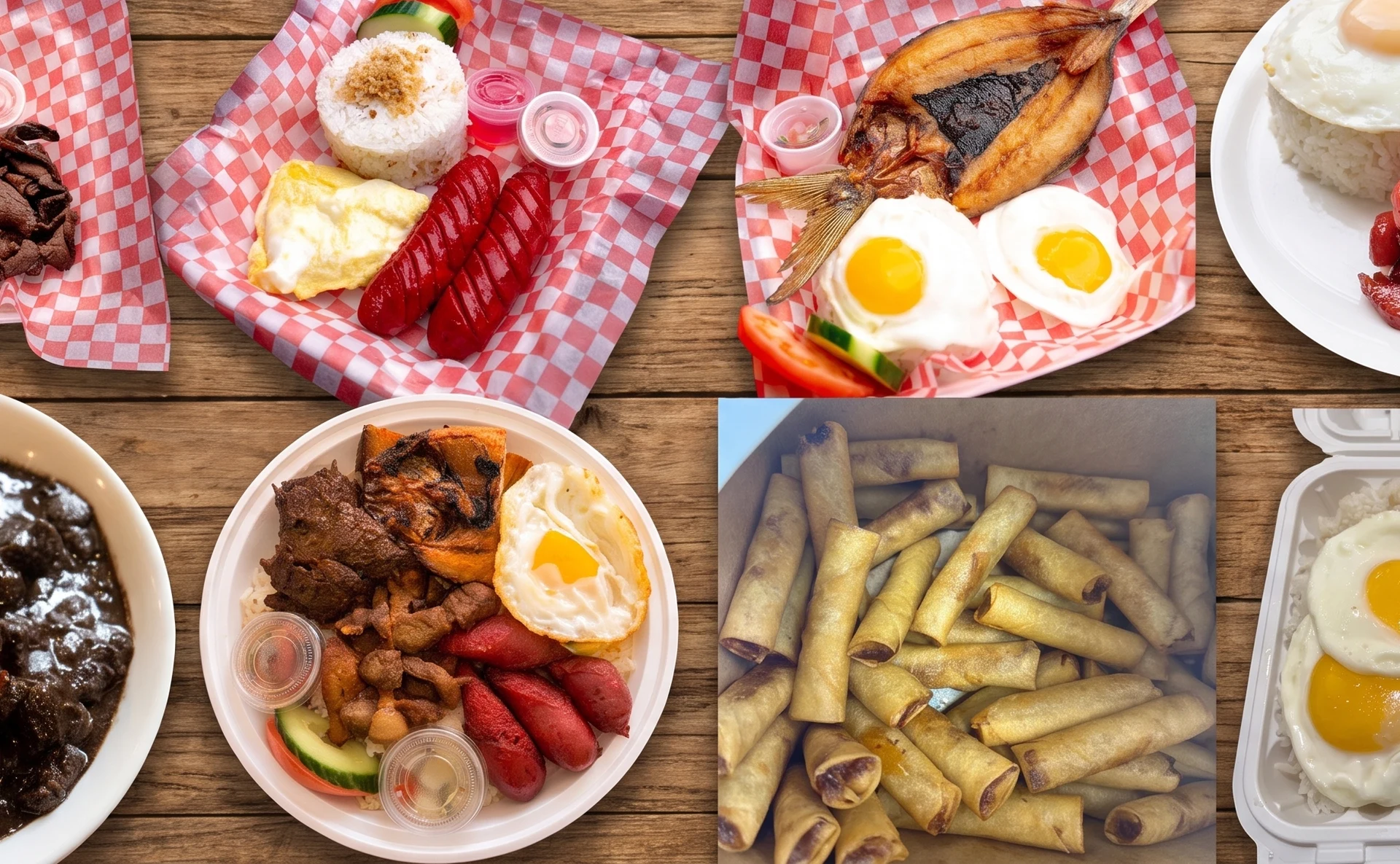 A spread of home-style Filipino dishes from the Mama Nors Kitchen menu in Winnipeg's North End