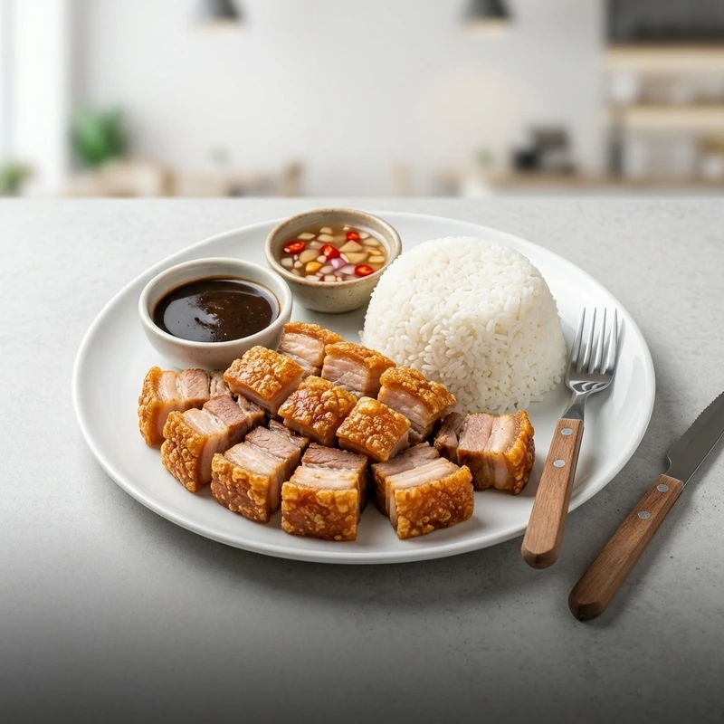 Lechon kawali crispy Filipino pork near Leila Avenue, Winnipeg - Mama Nors Kitchen