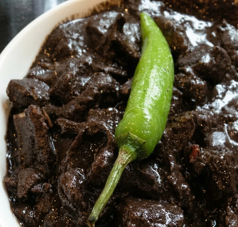 Home-style Filipino dinuguan at Mama Nors Kitchen, Winnipeg