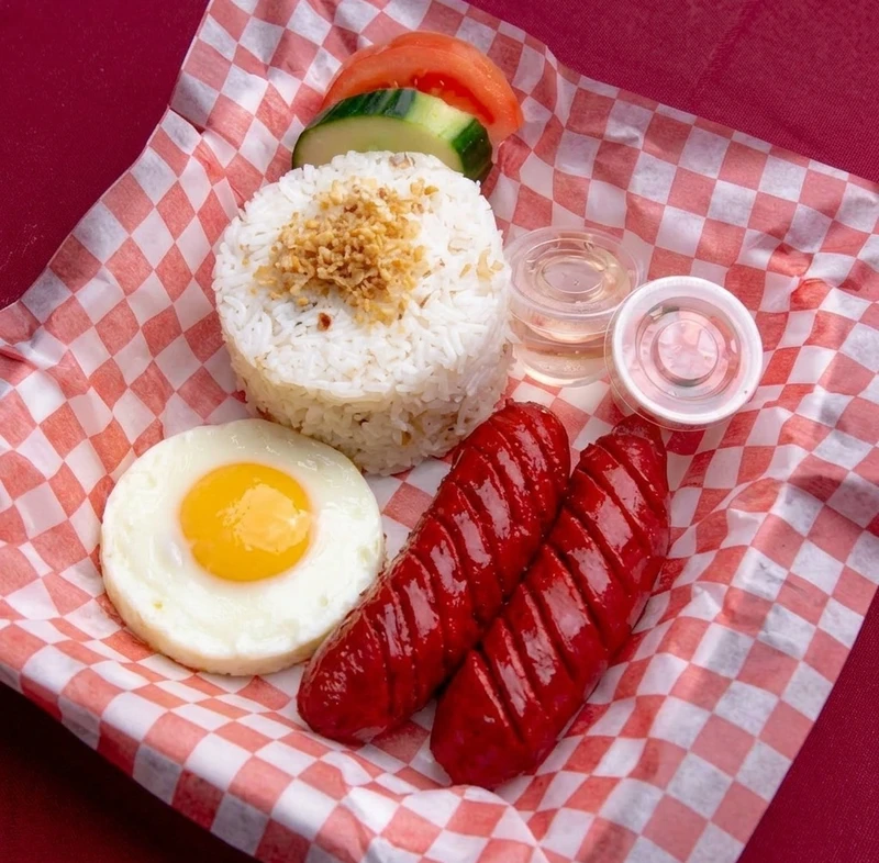 Longsilog with longganisa at Mama Nors Kitchen, Winnipeg